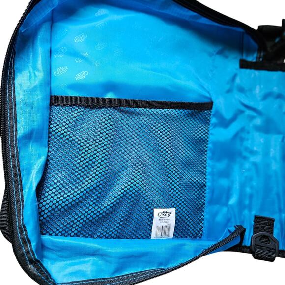 Blemished - Case-It Zip Tab D-252 - Classic Zipper 2" Binder - Neon Blue Green - Picture 7 of 16